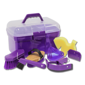 Striglekasse med indhold Blå